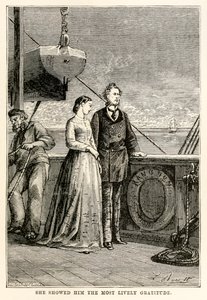 Henri-Théophile Hildebrand (1824-97), 1873 tarafından oyulmuş Jules Verne (1828-1905) tarafından Seksen Günde Devri Alem
