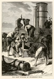 Mürettebat, Jules Verne (1828-1905), Louis Dumont (d. 1822), 1873 tarafından oyulmuş Seksen Günde Devri Alemden inanılmaz bir gayret gösterdi. by Hippolyte Leon after Benett