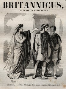 Agrippin. Dur Neron, sana söyleyeceğim iki kelime var - Beş perdede Britannicus trajedisi - Pauquet tarafından resmedilen “Jean Racine