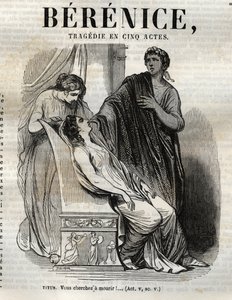 Beş perdelik Berenice trajedisi - Pauquet tarafından resmedilen “Jean Racine