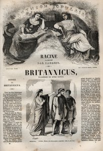 Beş perdelik Britannicus trajedisi - Pauquet tarafından resmedilen “Jean Racine