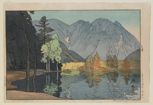 Hodakayama, diziden, Japonya Alplerinde On İki Sahne, Taisho dönemi by Hiroshi Yoshida