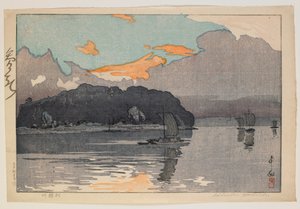 Tone River y, Ella ile başa çıkmak by Hiroshi Yoshida