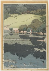 Botanik Bahçesinde Nilüferler by Hiroshi Yoshida