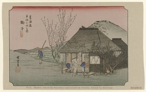 Mariko No. 21. Mariko: Hiroshige tarafından resmedilmiş, Tokaido