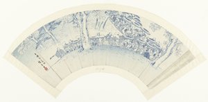 Seiro hanami ryakuzu zevk evlerinde çiçeğe hayran kalmanın taslağı (nesne üzerindeki başlık) by Hiroshige (I) , Utagawa