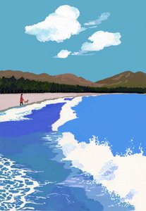Sahil ve Çam Ormanı by Hiroyuki Izutsu