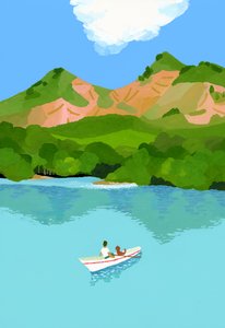 dağlarda ve teknelerde yaz tatili by Hiroyuki Izutsu