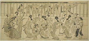 Nezaket Geçit Töreni by Hishikawa Moronobu