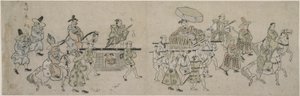 Kore Büyükelçiliği Geçit Töreni by Hishikawa Moronobu