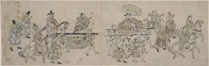 Kore Büyükelçiliği Geçit Töreni by Hishikawa Moronobu