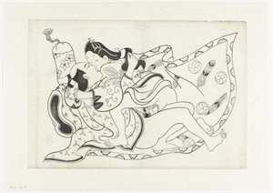 erotik gösteri by Hishikawa Moroshige (attributed to)