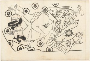 erotik gösteri by Hishikawa Moroshige (attributed to)