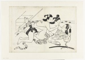 erotik gösteri by Hishikawa Moroshige (attributed to)