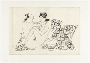 erotik gösteri by Hishikawa Moroshige (attributed to)