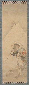 Balıkçı Hakuryo ve Fuji Dağı, Edo dönemi, 1770-1820.