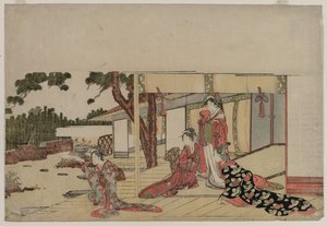 Verandadaki Kadınlar by Hishikawa Sori III