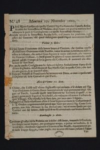 Gazzetta di Mantova - en eski İtalyan gazetesi, 1665 by Historic Object