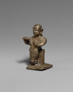 Oturan kadın, yaklaşık MÖ 14-13. yüzyıl (gümüş) by Hittite