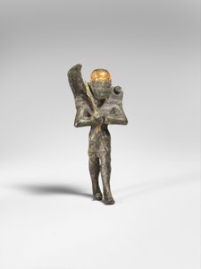 Kanatlı tanrı, MÖ 1300 dolayları (bronz, altın) by Hittite