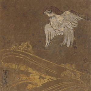 Dalgalar ve kuş, Edo dönemi, 16. yüzyıl sonu-17. yüzyıl başı. by Hon