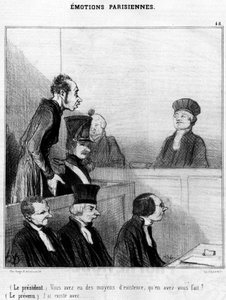 (Başkan) Geçiminiz vardı, ne yaptınız? (Davalı) Honore Daumier
