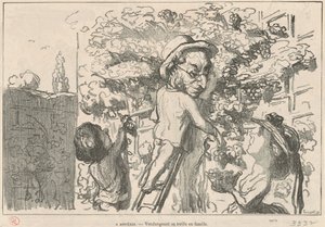 asniéres by Honoré Daumier