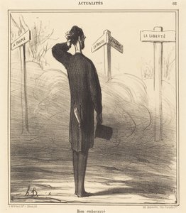 Sağa mı sola mı? by Honoré Daumier