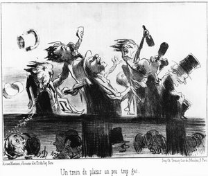 Eğlenceli bir tren biraz fazla neşeli: Honore Daumier