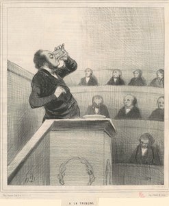 tribüne by Honoré Daumier