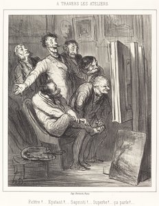 atölyeler aracılığıyla by Honoré Daumier