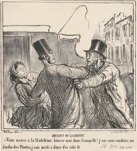 özgürlüğü kötüye kullanmak by Honoré Daumier