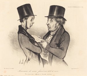Maden hissedarları... by Honoré Daumier