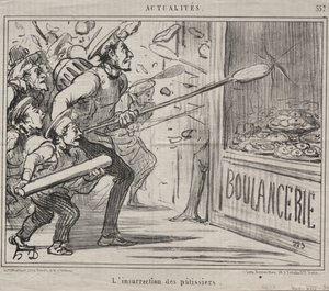 Olaylar (No. 557): Pastacıların İsyanı by Honoré Daumier