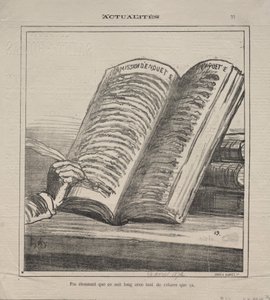 Gerçekler (No. 77): Uzun olmasına ve birçok düzeltmeye sahip olmasına şaşırmayın. by Honoré Daumier