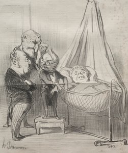 Gerçekler: Kesinlikle, o çok hasta!... by Honoré Daumier