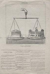 Gerçekler No. 10: Parlamenter Rejim, 1870. by Honoré Daumier