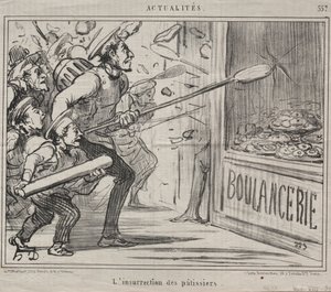 Olaylar No. 557: Pastacıların Ayaklanması, 1858. by Honoré Daumier