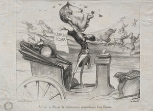 Gerçekler No. 81: Olağanüstü komiserin Alsace'ye gelişi, Coco Romieu, 1850. by Honoré Daumier