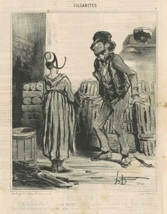 Ah! Fouchtra! ... Karım ... by Honoré Daumier