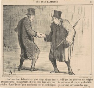 Ah! Mösyö Gobinet, ne zaman... by Honoré Daumier