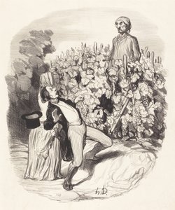 Ah! Saperlotte, sanırım sıkıştık! by Honoré Daumier