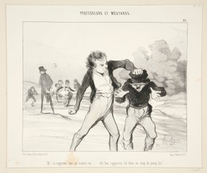 Ah! Her şeyi ustaya rapor ediyor musun? - 21. Profesörler ve Hardallar by Honoré Daumier