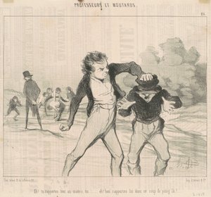 Ah! Her şeyi ustaya rapor ediyorsun... by Honoré Daumier