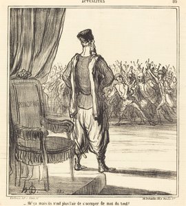 Ah! bu... artık beni umursamıyorlarmış gibi görünüyor by Honoré Daumier