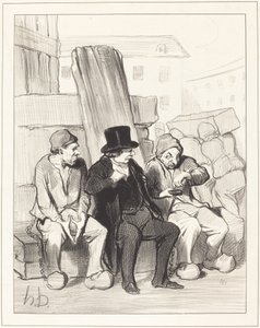 Arkadaşım, yirmi iki yaşında... by Honoré Daumier