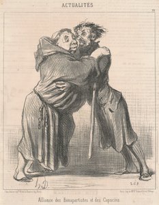 Bonapartistler ve Kapuçinler İttifakı by Honoré Daumier