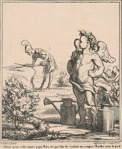 Yıla gidelim baba Mart... by Honoré Daumier