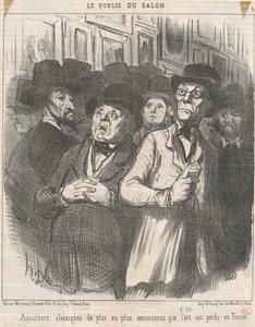 İkna edilmiş klasik meraklıları by Honoré Daumier