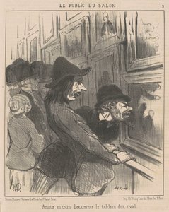 İnceleyen sanatçılar... by Honoré Daumier